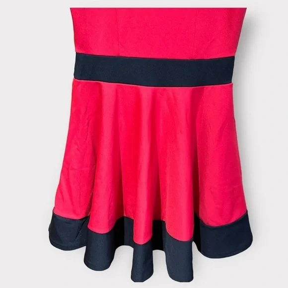 Skater black & red dress mesh detail size 12 used chemistry ladies party - Picture 2 of 14